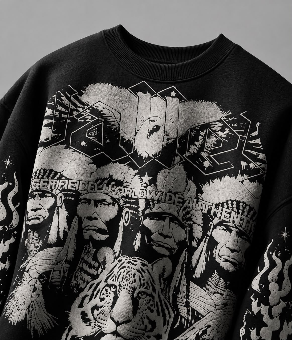 Tribal Chieves Black Sweatshirt