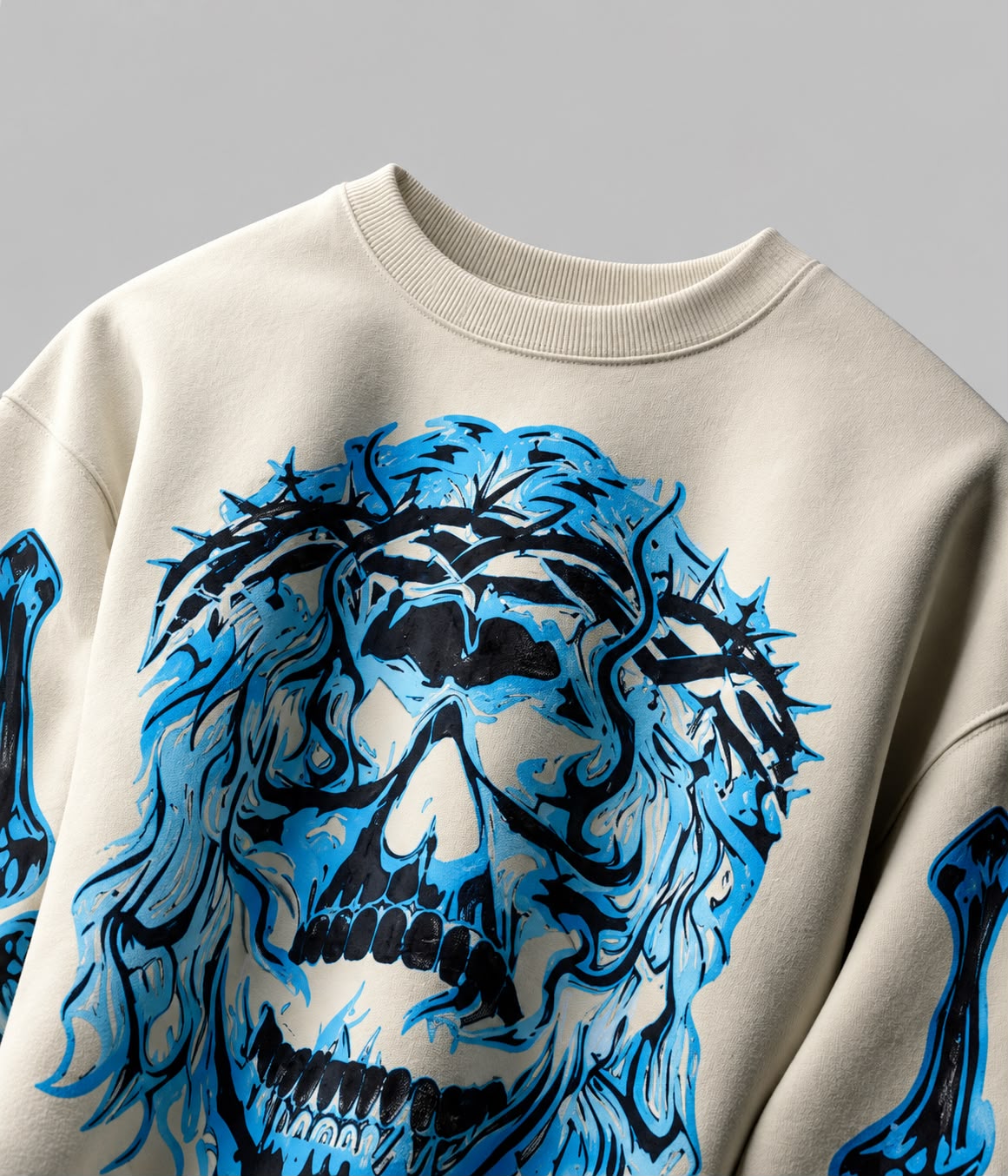 Thorn Crown White Sweatshirt