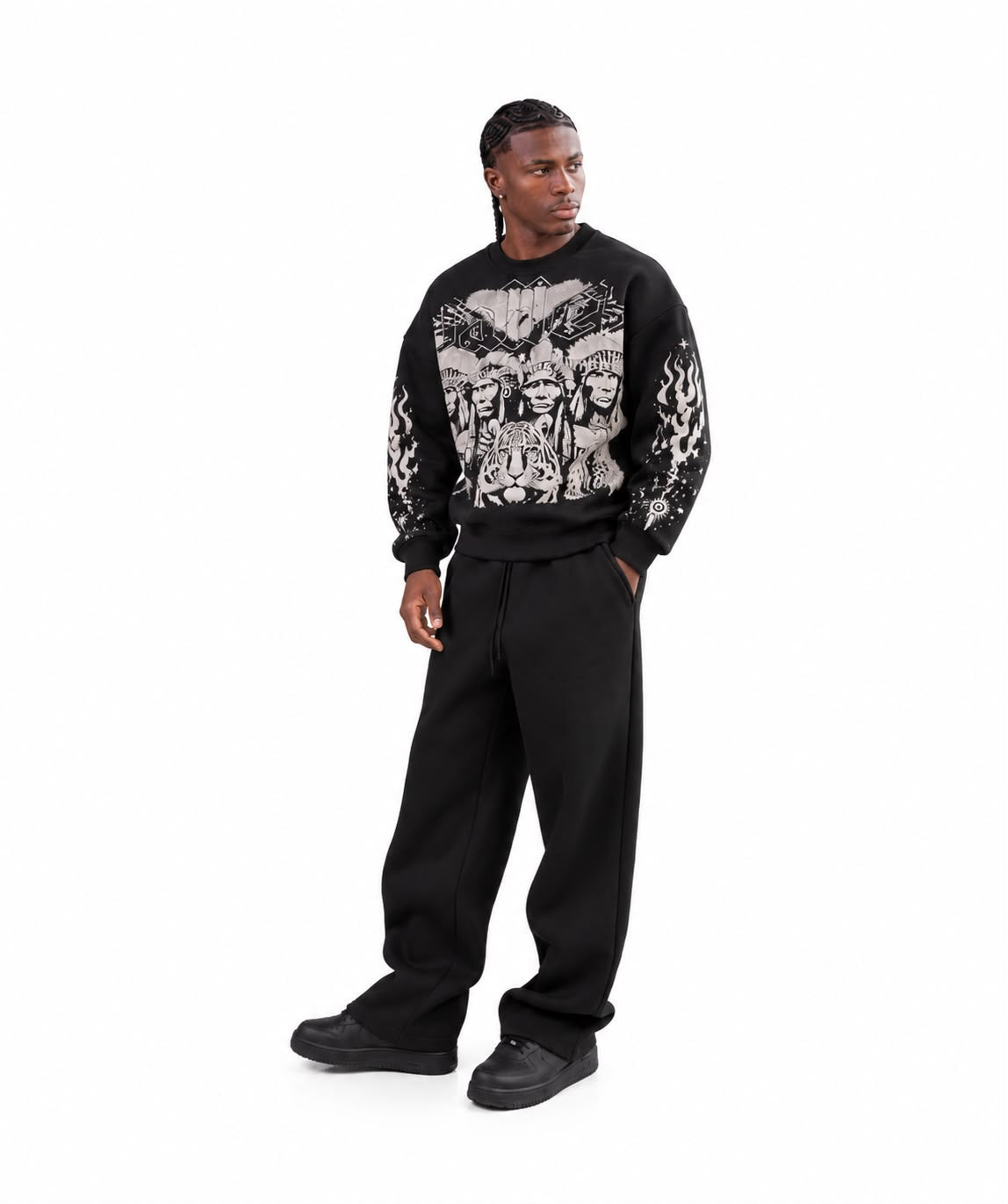 Tribal Chieves Black Sweatshirt