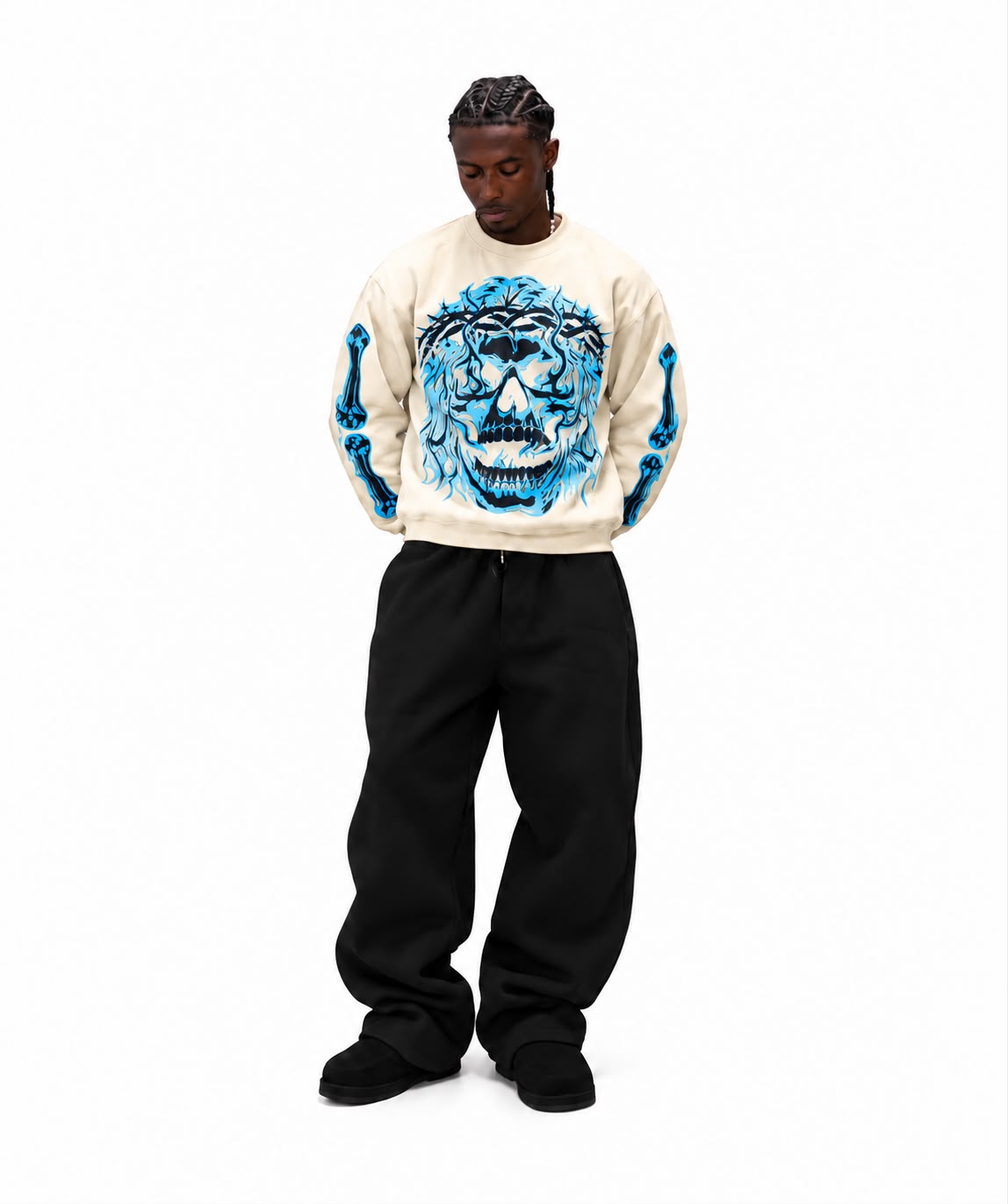 Thorn Crown White Sweatshirt