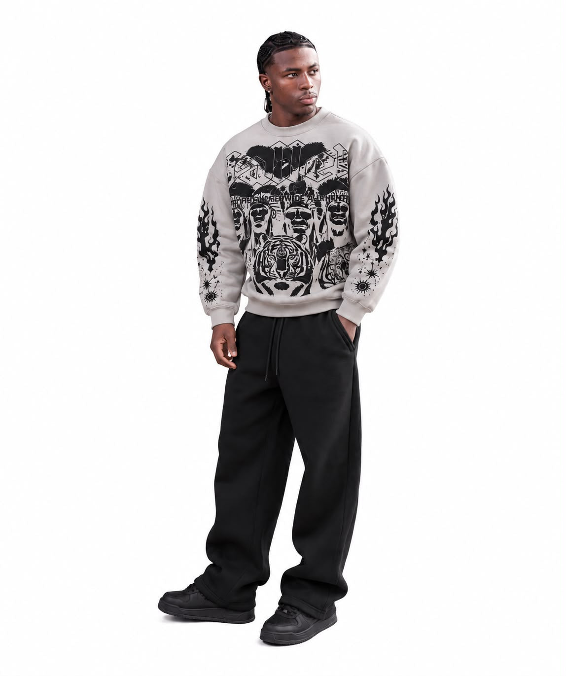 Tribal Chieves Grey Sweatshirt