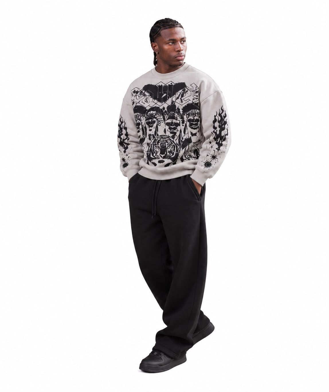 Tribal Chieves Grey Sweatshirt