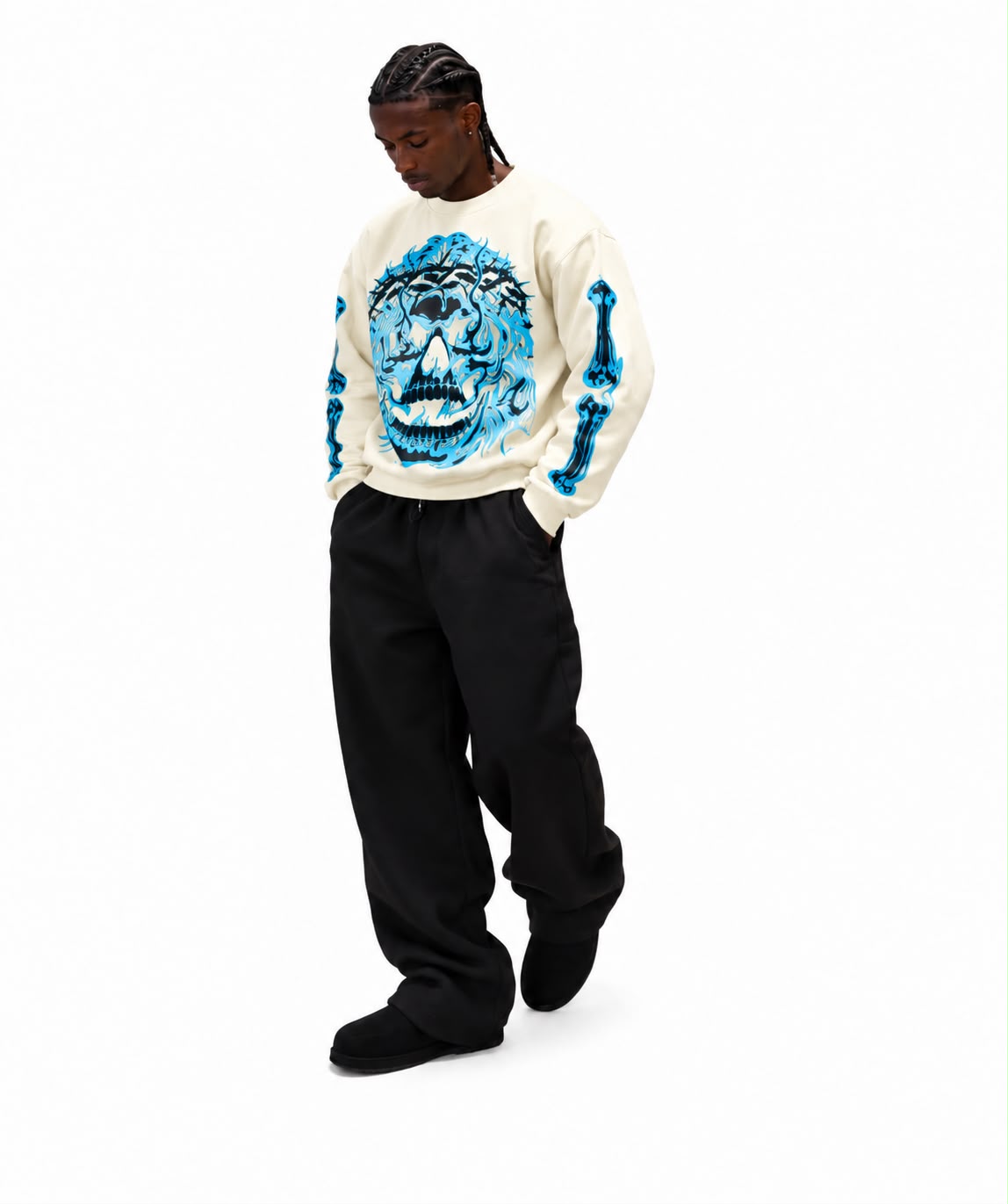Thorn Crown White Sweatshirt