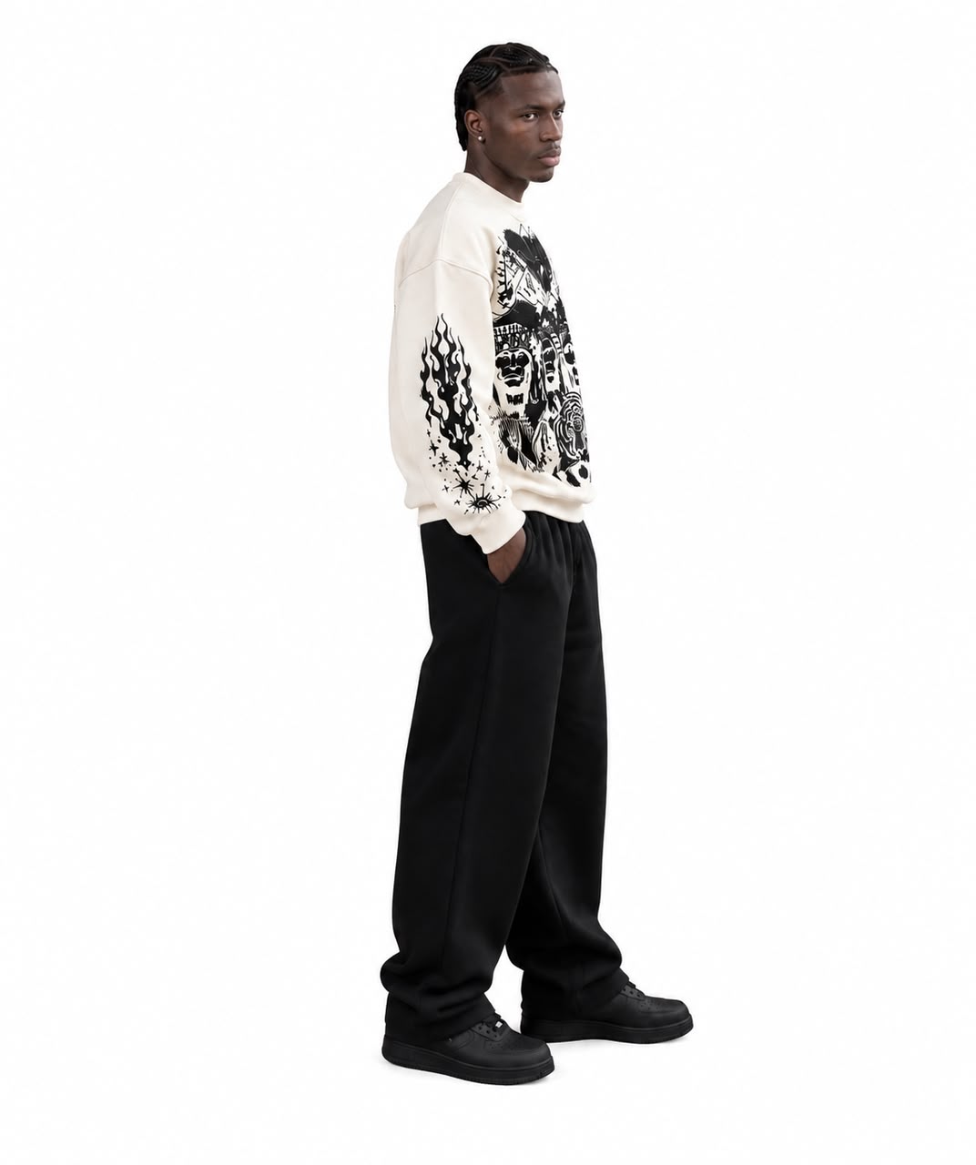 Tribal Chieves White Sweatshirt