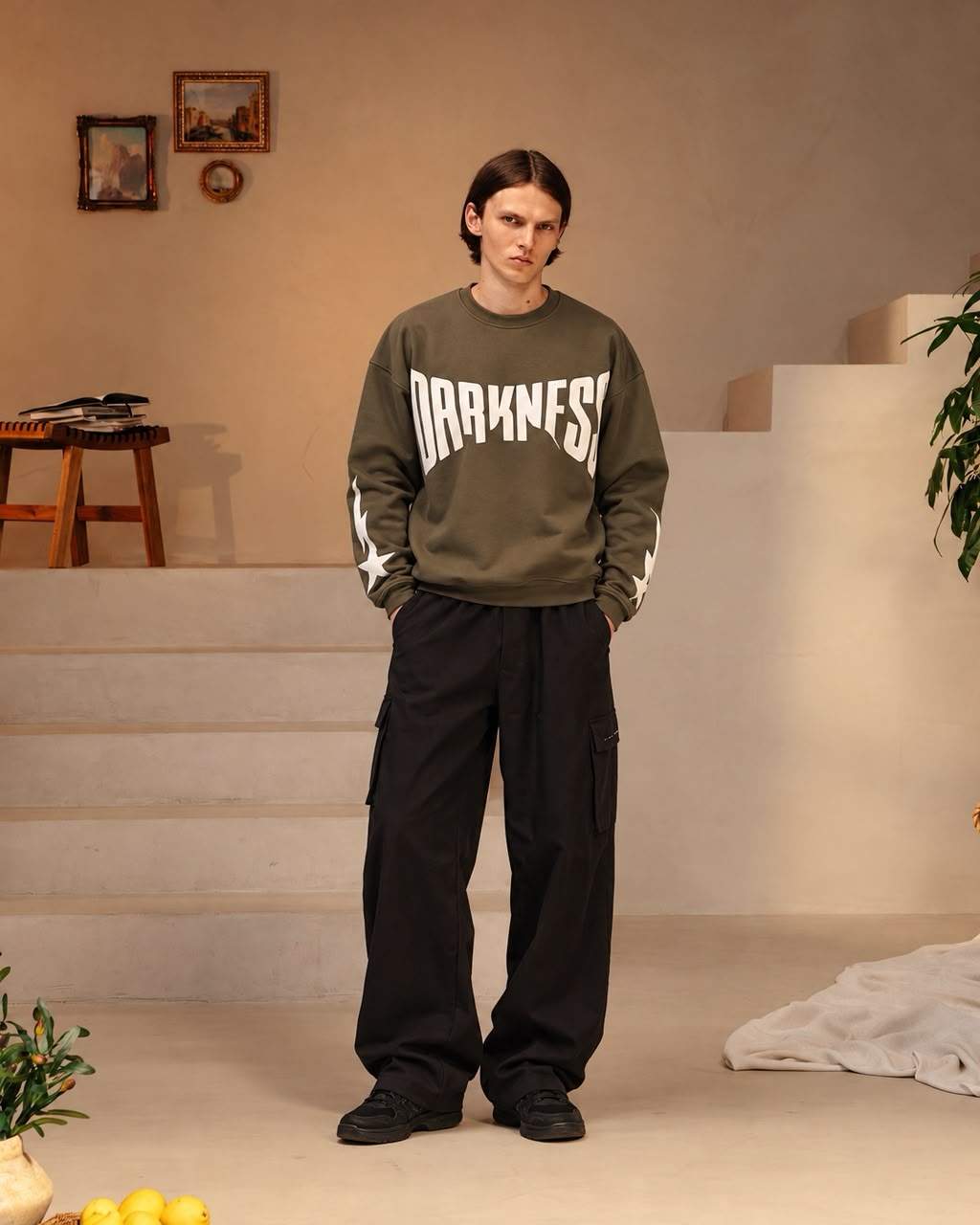 Darkness Olive Sweatshirt