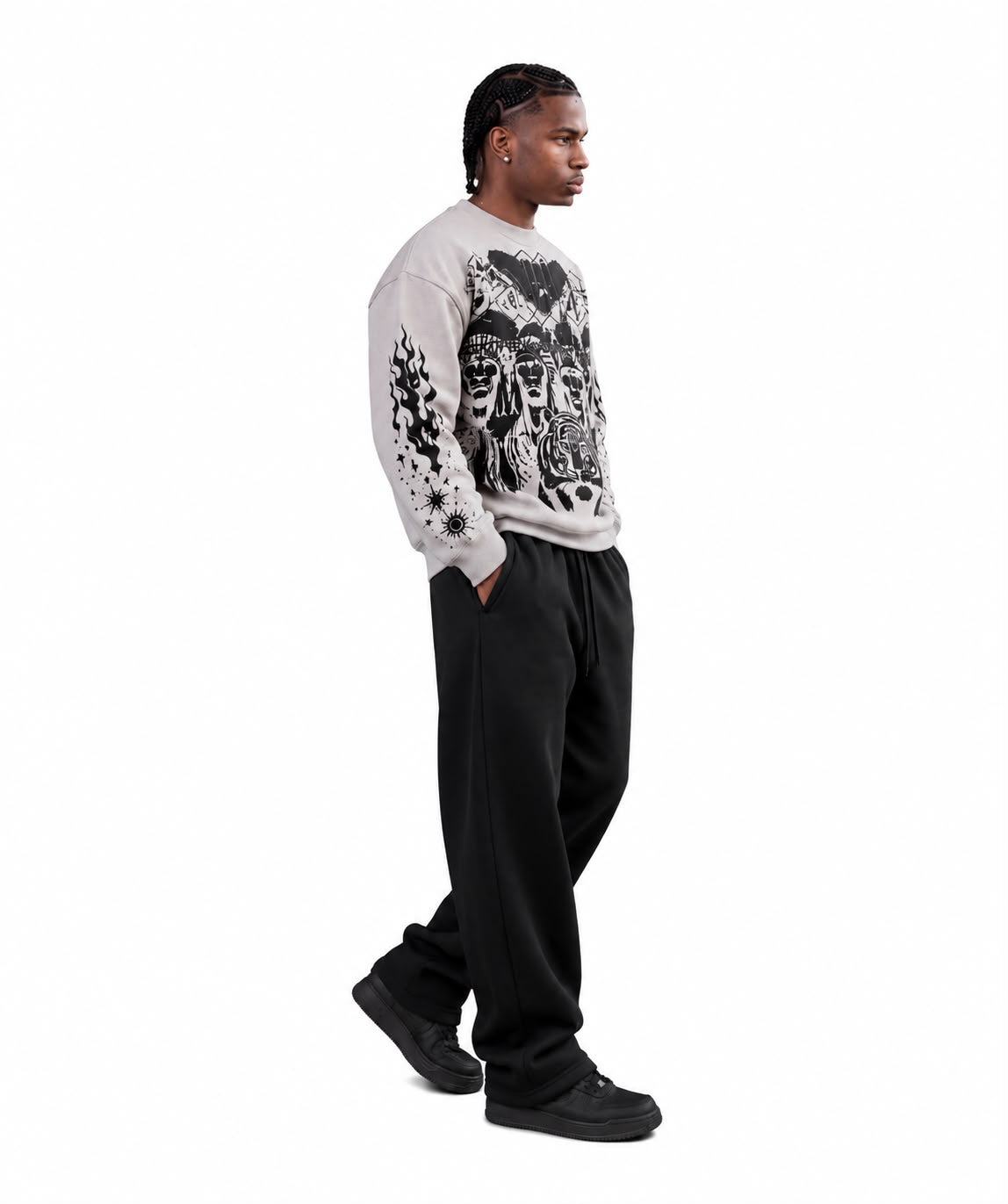 Tribal Chieves Grey Sweatshirt