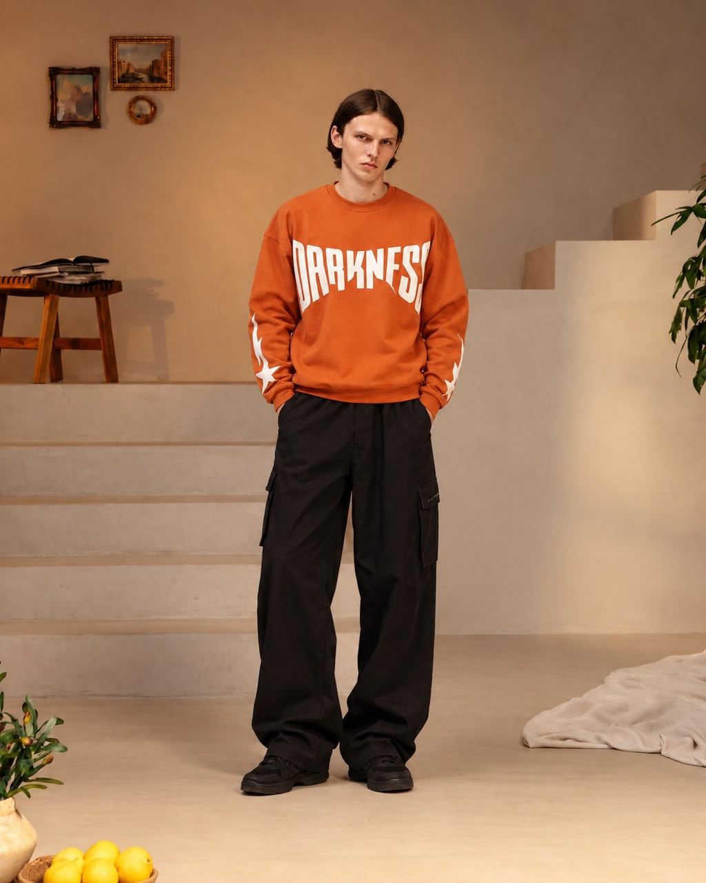 Darkness Brick Red Sweatshirt