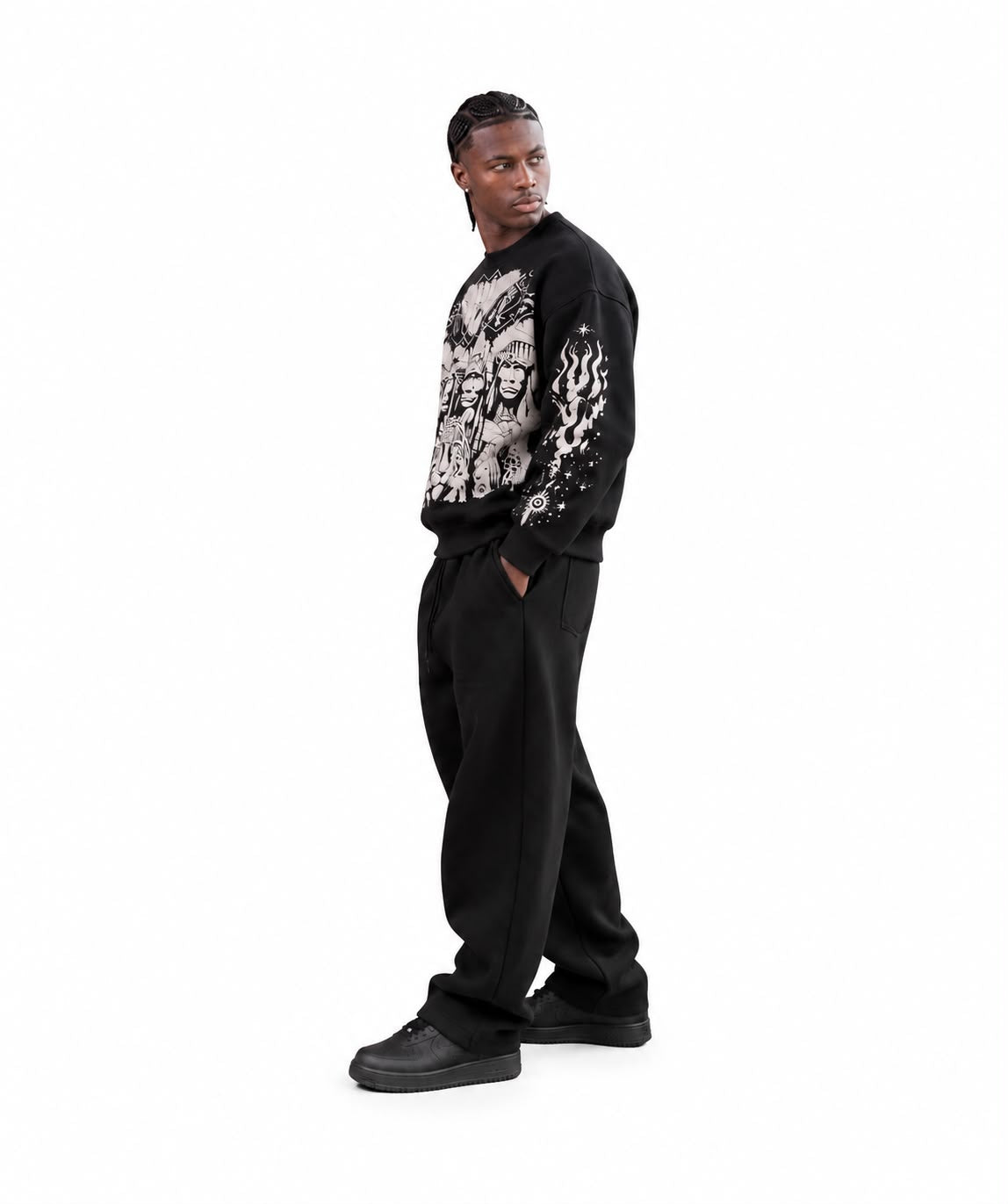 Tribal Chieves Black Sweatshirt