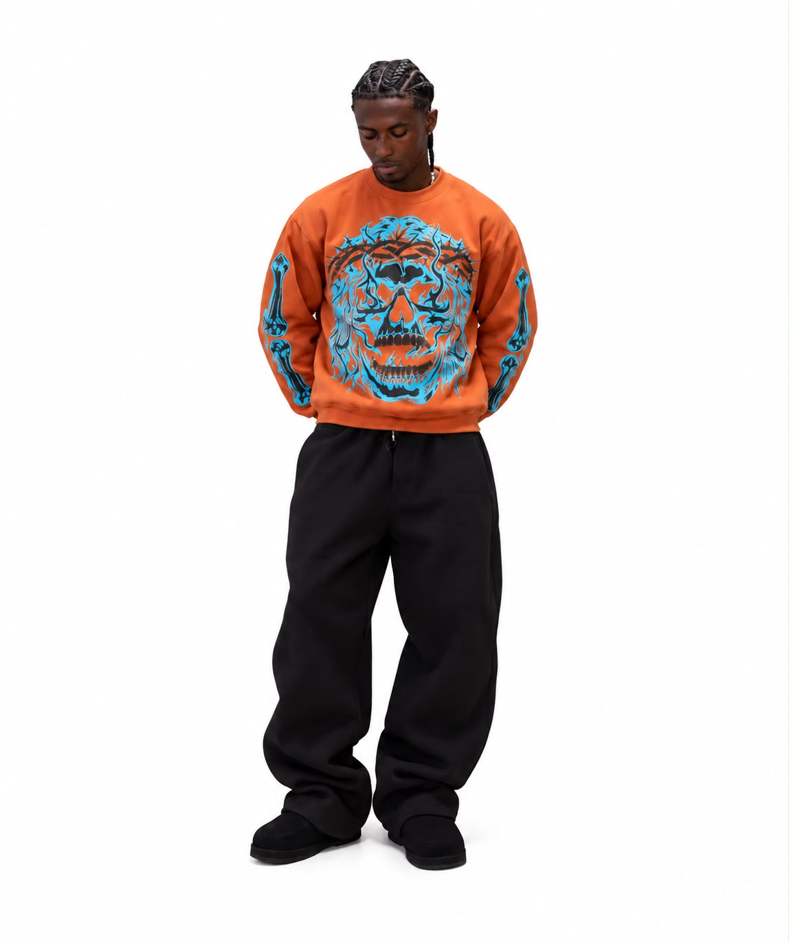 Thorn Crown Brick Red Sweatshirt