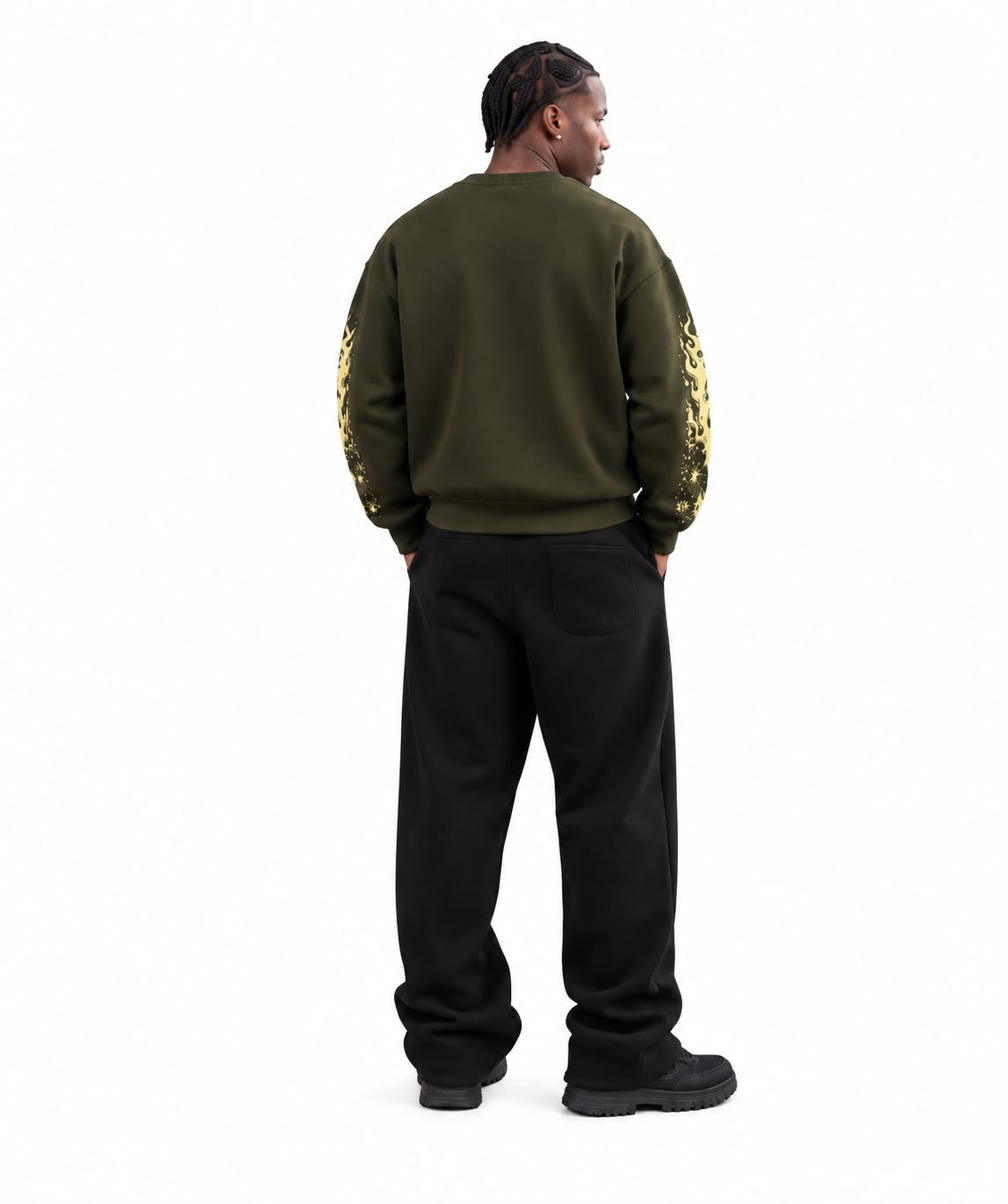 Tribal Chieves Olive Sweatshirt